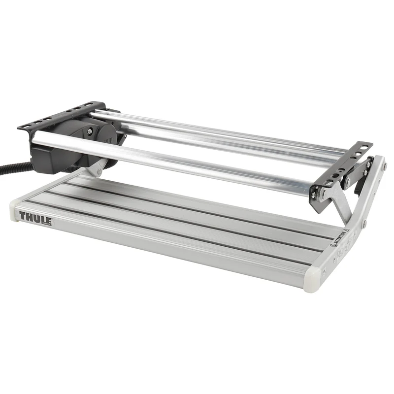 Single Step Alu Trittstufe ausfahrbar 12 Volt 550mm OmniStep 5Kg Alu