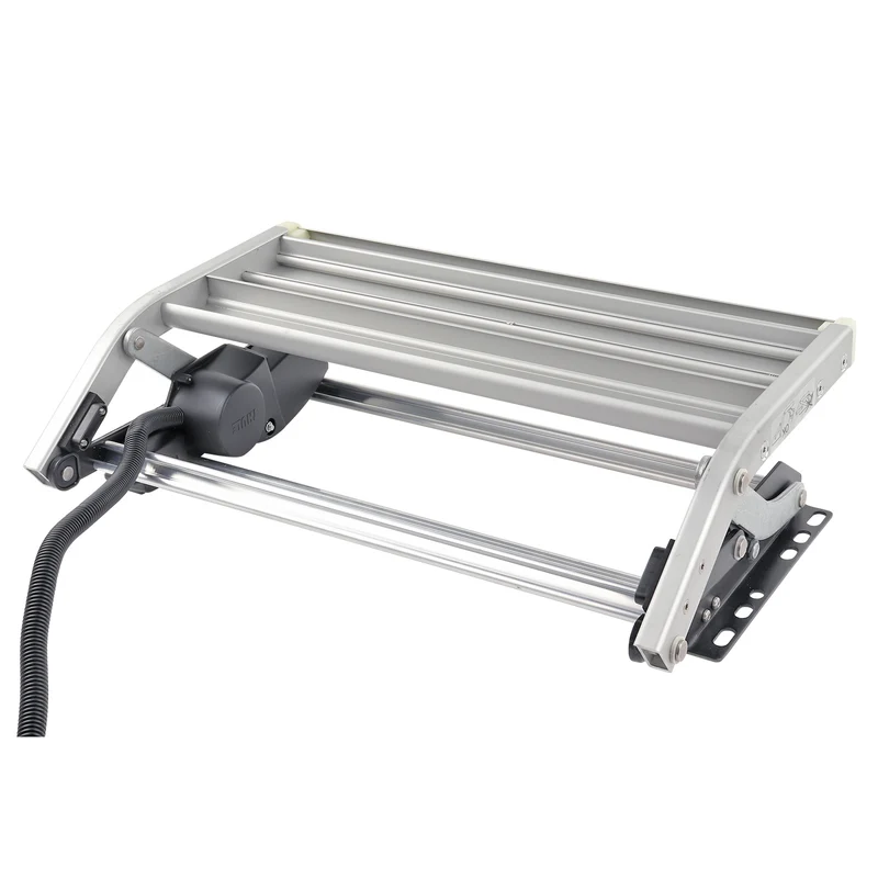 Single Step Alu Trittstufe ausfahrbar 12 Volt 550mm OmniStep 5Kg Alu