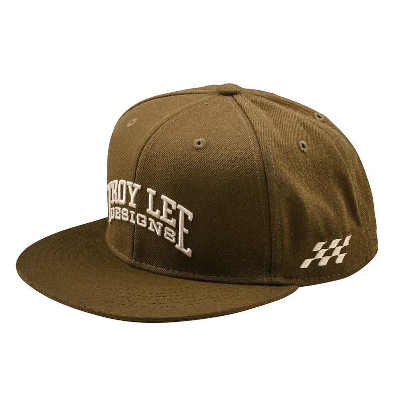 Troy Lee Designs Flat Bill Snapback Cap Scholar