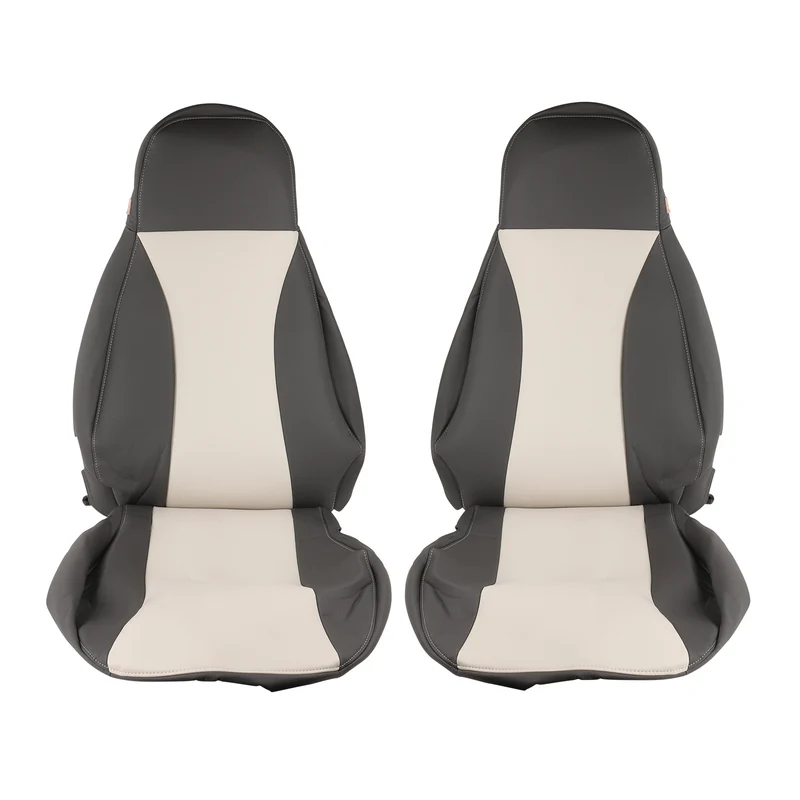 Maß Sitzbezüge | Fiat Ducato x250 | 2012-2015 | Beige/Onyx | Kunstleder | 6tlg