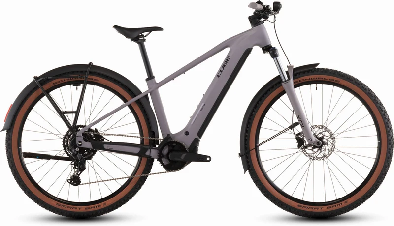 Cube Reaction Hybrid Performance FE 600 Wh E-Bike Hardtail Diamant plumgrey´n´black