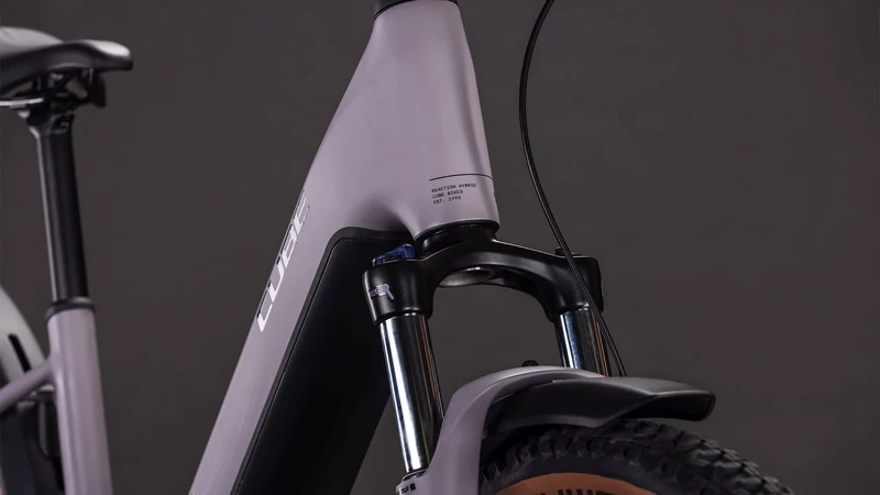 Cube Reaction Hybrid Performance FE 600 Wh E-Bike Hardtail Easy Entry 27,5" plumgrey´n´black