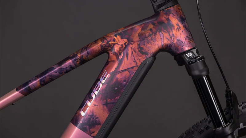 Cube Reaction Hybrid SLX 800 Wh E-Bike Hardtail Diamant shiftblush´n´art