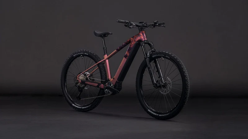 Cube Reaction Hybrid SLX 800 Wh E-Bike Hardtail Diamant shiftblush´n´art