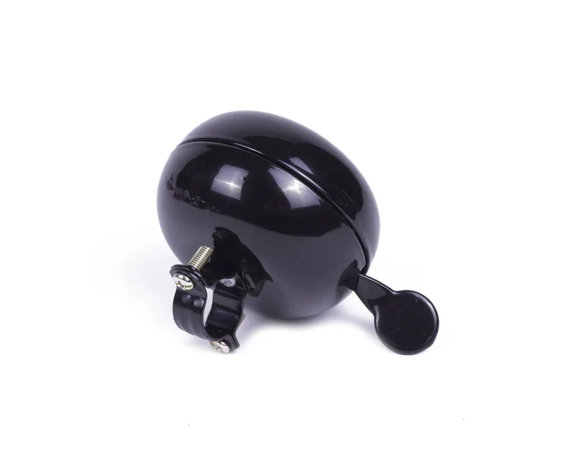 Schwarze Ding-Dong-Fahrradklingel 80 mm, lauter Klang für sicheres Radfahren
