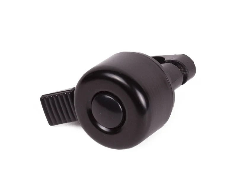 Fahrradklingel 35mm Alu Schwarz: Kompakt, laut und einfach zu montieren.