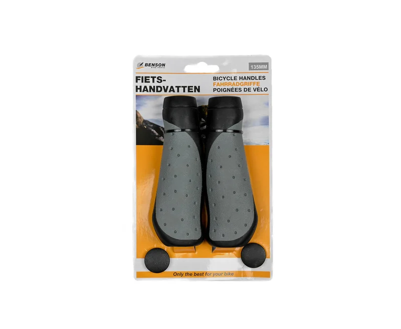 Fahrradgriffe 135 mm, TPE-Material, Ø 22,2 mm, inkl. Lenkerendstopfen