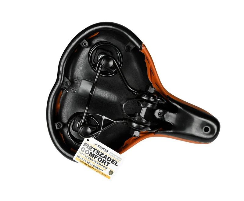 Brauner Fahrradsattel: Wasserabweisend, universell, ideal für lange Fahrten