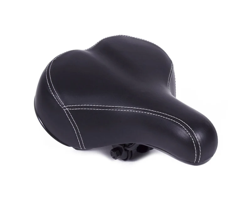 Komfortabler schwarzer Fahrradsattel 27x20cm, ideal für lange Fahrten