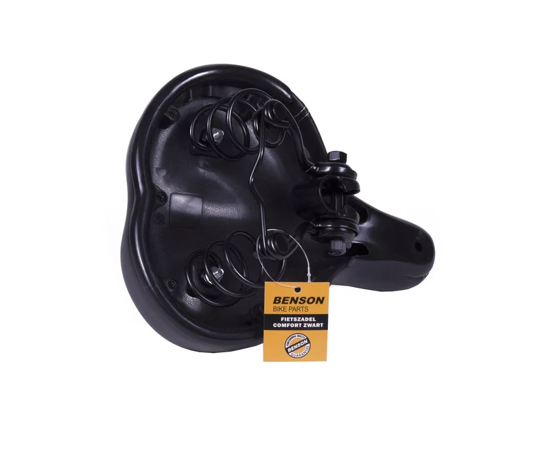 Komfortabler schwarzer Fahrradsattel 27x20cm, ideal für lange Fahrten