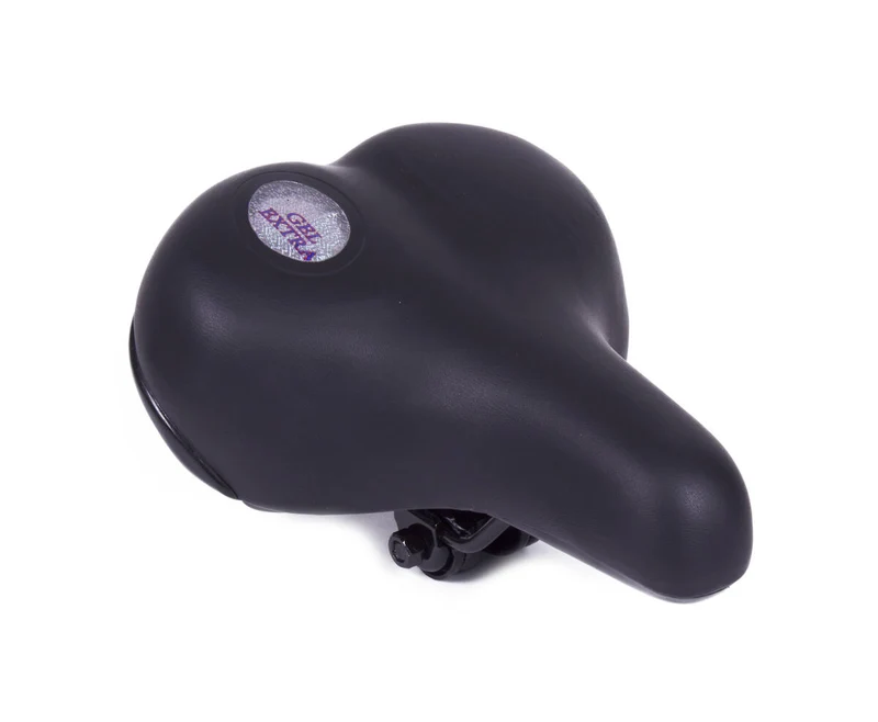 Fahrradsattel Gel, 27x17cm, Schwarz, für lange Radtouren