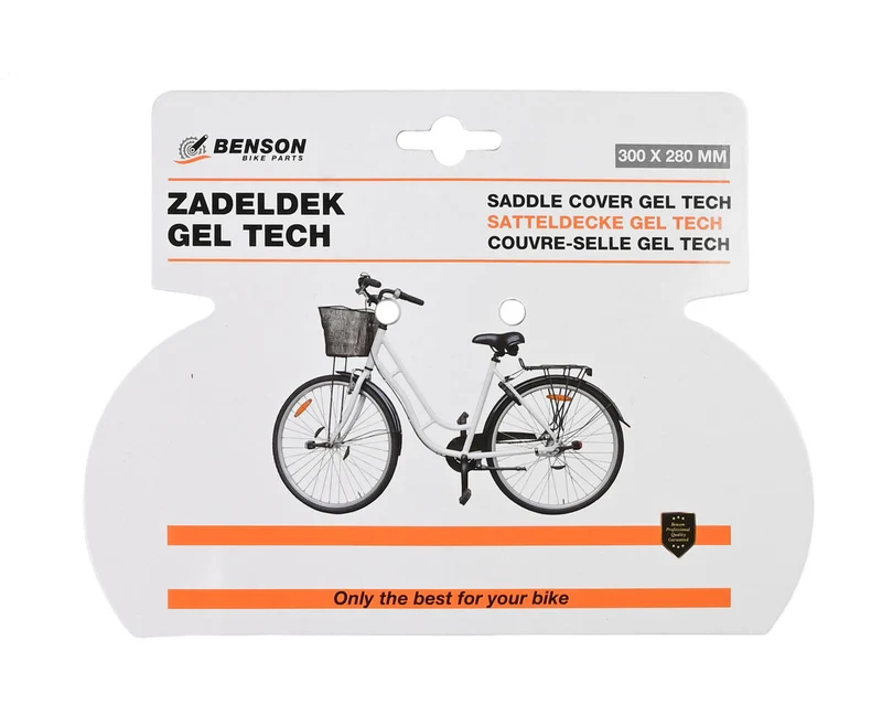 Satteldecke 300x280mm, Geleinlage, Reflektion, sicheres und komfortables Radfahren