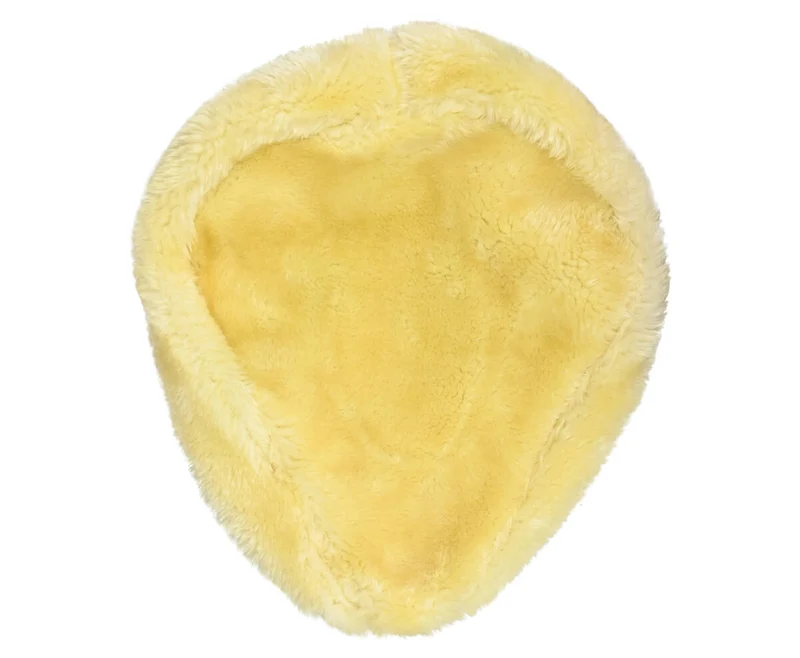 Satteldecke Beige Fell, Komfortabel, Passend für die meisten Sättel, Elastisch