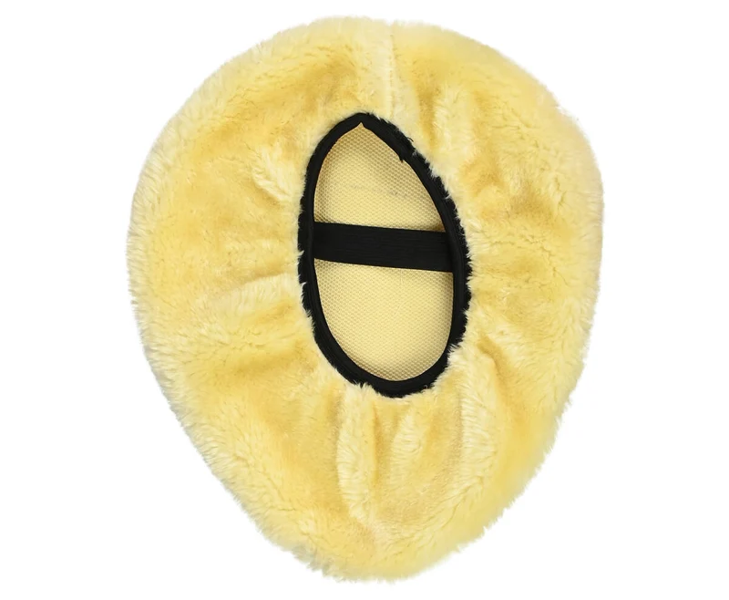 Satteldecke Beige Fell, Komfortabel, Passend für die meisten Sättel, Elastisch