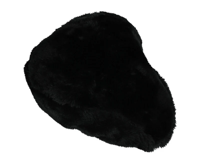 Schwarze weiche Satteldecke: Universelle Passform, elastische Befestigung