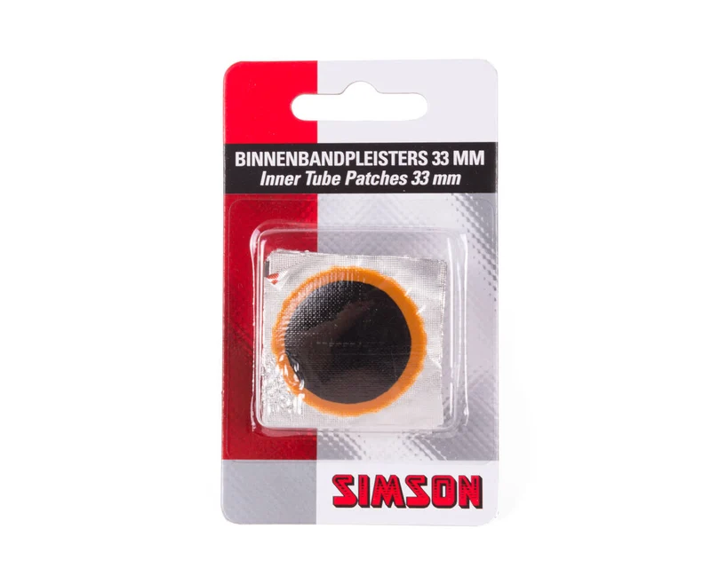 Simson Schlauchflicken 33 mm, 8 Stück für schnelle Reparatur von Reifenpannen.