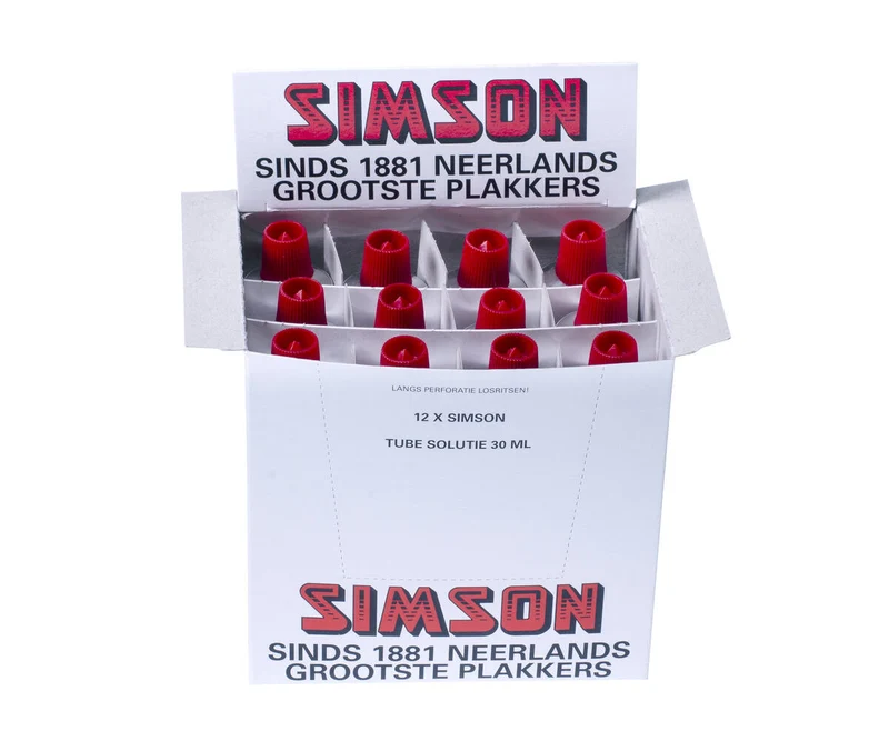 Simson Lösung 10 ml: Schnelltrocknender Kleber für die Reparatur von Reifenpannen.
