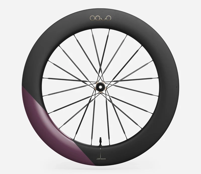 Oquo Hinterrad Rennrad RA80LTD CS Shimano HG Metallic Mulberry Matt