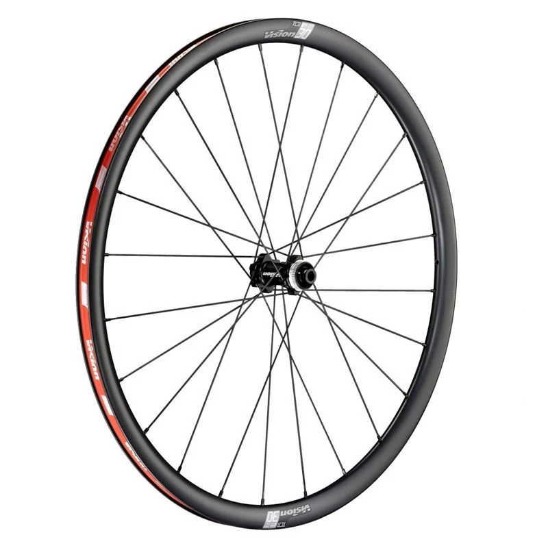 Laufradsatz Vision SC30 Scheibenbremse Center Lock Tubeless Ready Reifen Shimano 11v Carbon Schwarz