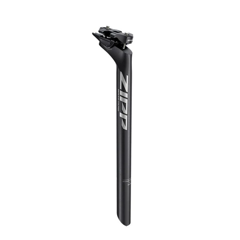 Sattelstütze Zipp Service Course 350mm 20mm Versatz Aluminium Schwarz Graviertes Logo
