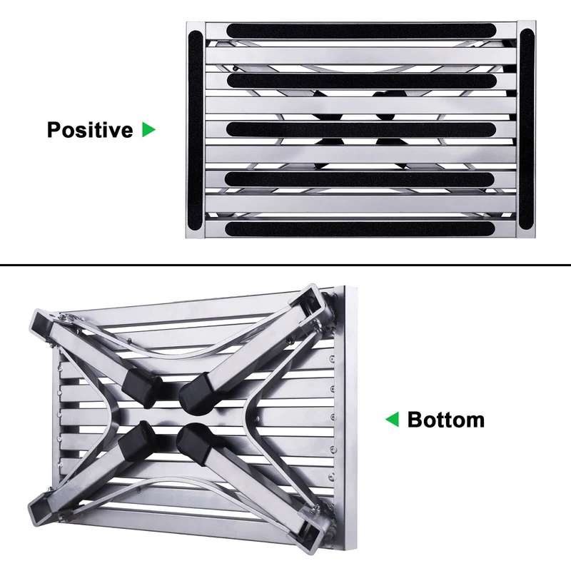 Faltbare Aluminium Trittstufe bis 150kg kleines Packmaß