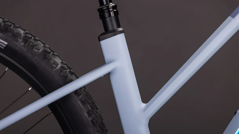 Cube Reaction Hybrid SLX 800 Wh E-Bike Hardtail Trapeze gauzegrey´n´iceblue