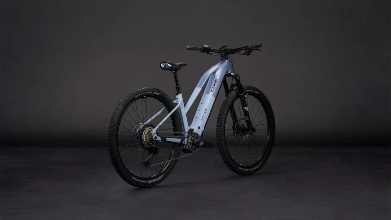 Cube Reaction Hybrid SLX 800 Wh E-Bike Hardtail Trapeze gauzegrey´n´iceblue