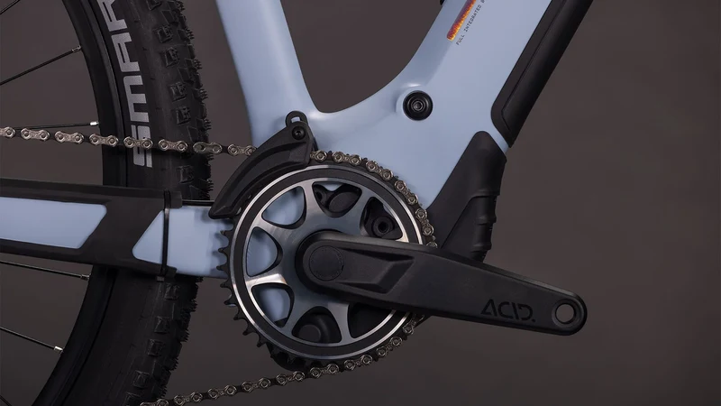 Cube Reaction Hybrid SLX 800 Wh E-Bike Hardtail Diamant gauzegrey´n´iceblue