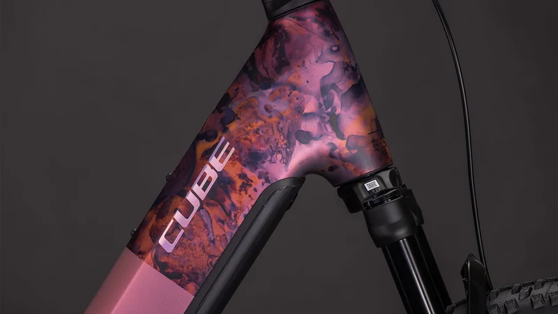 Cube Reaction Hybrid SLX 800 Wh E-Bike Hardtail Easy Entry 27,5" shiftblush´n´art