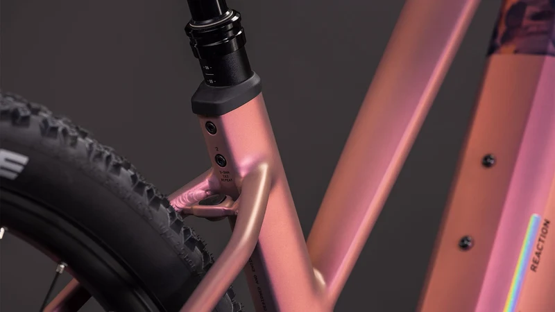 Cube Reaction Hybrid SLX 800 Wh E-Bike Hardtail Trapeze shiftblush´n´art