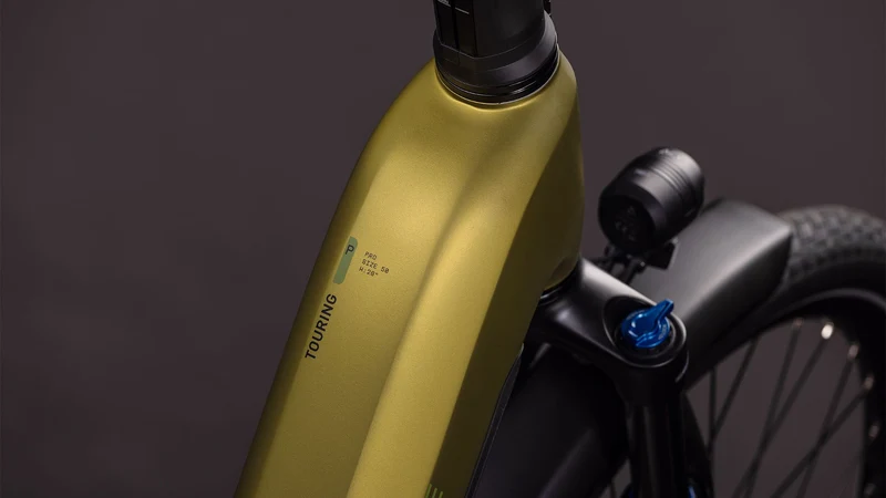Cube Touring Hybrid Pro 800 Wh E-Bike Easy Entry 28" goldenlime´n´black