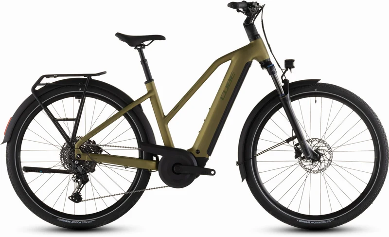 Cube Touring Hybrid Pro 800 Wh E-Bike Trapeze 28" goldenlime´n´black