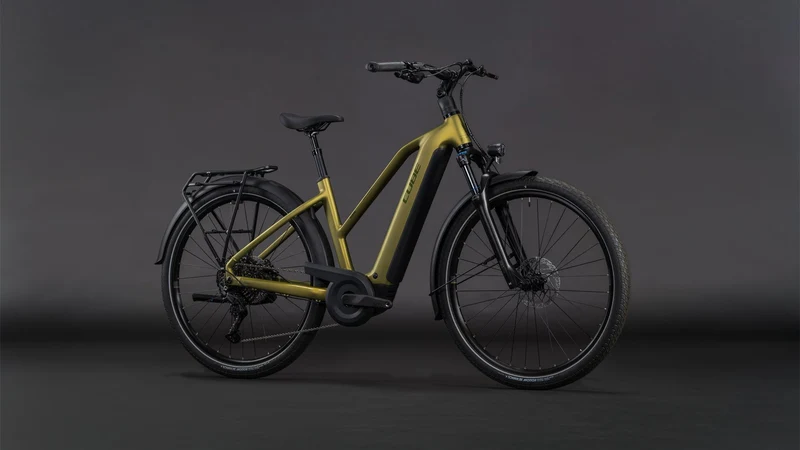 Cube Touring Hybrid Pro 800 Wh E-Bike Trapeze 28" goldenlime´n´black