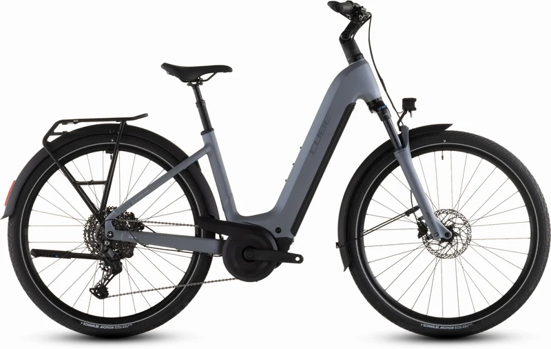 Cube Touring Hybrid Pro 800 Wh E-Bike Easy Entry 28" pearlgrey´n´grey