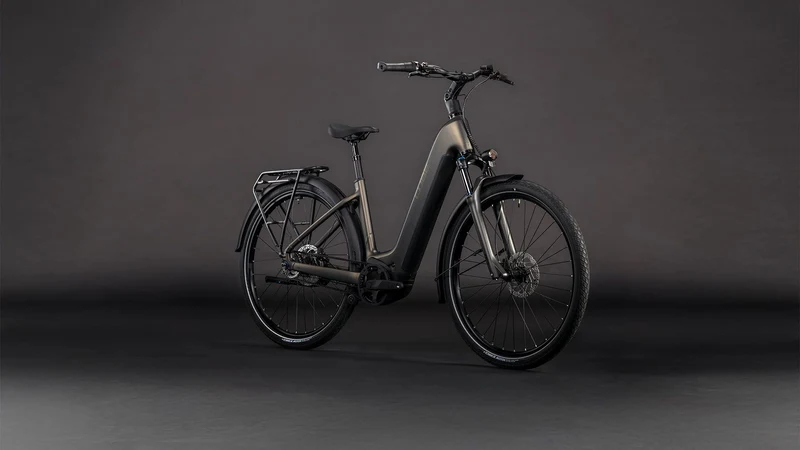 Cube Touring Hybrid Comfort SLX 800 Wh E-Bike Easy Entry 28" charcoal´n´chrome