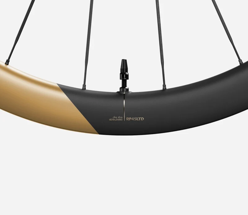 Oquo Hinterrad Rennrad RP45LTD CS Sram XDR Metallic Golden Sand Matt