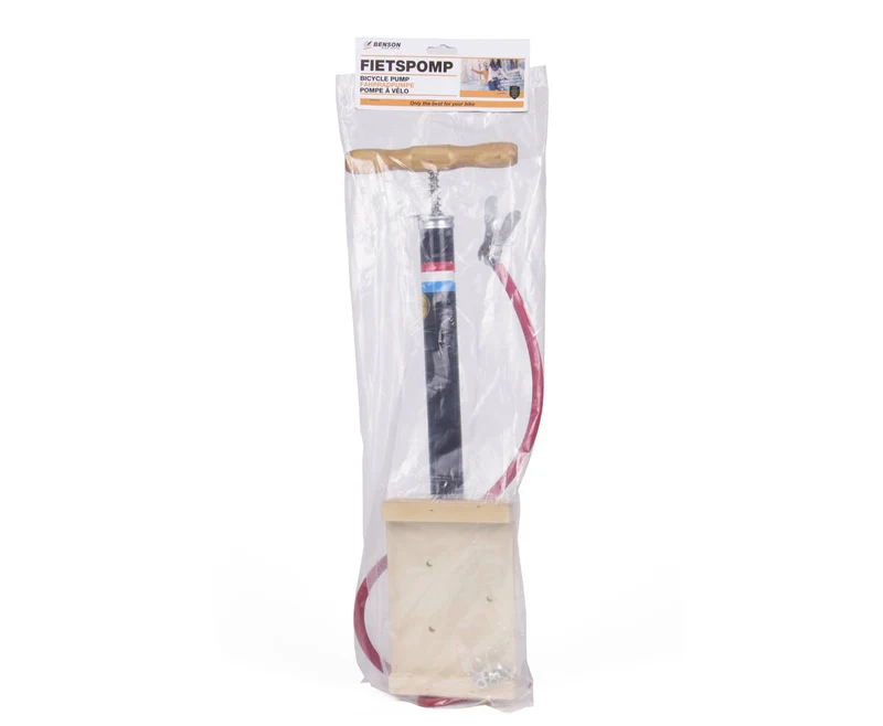Benson Fahrradpumpe - Für Sclaverand- & Autoventil, inklusive präzisem Manometer