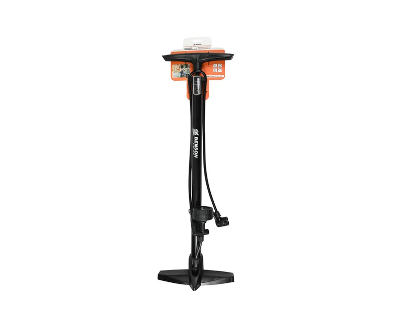 Fahrradpumpe 160 psi, Manometer, 95 cm Schlauch, Presta-/Schrader-Ventile