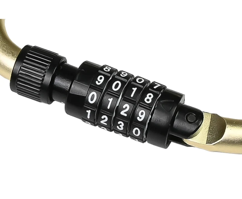 Kabel-Karabiner-Zahlenschloss 4x1800mm - Zur Sicherung von Fahrrädern und Taschen