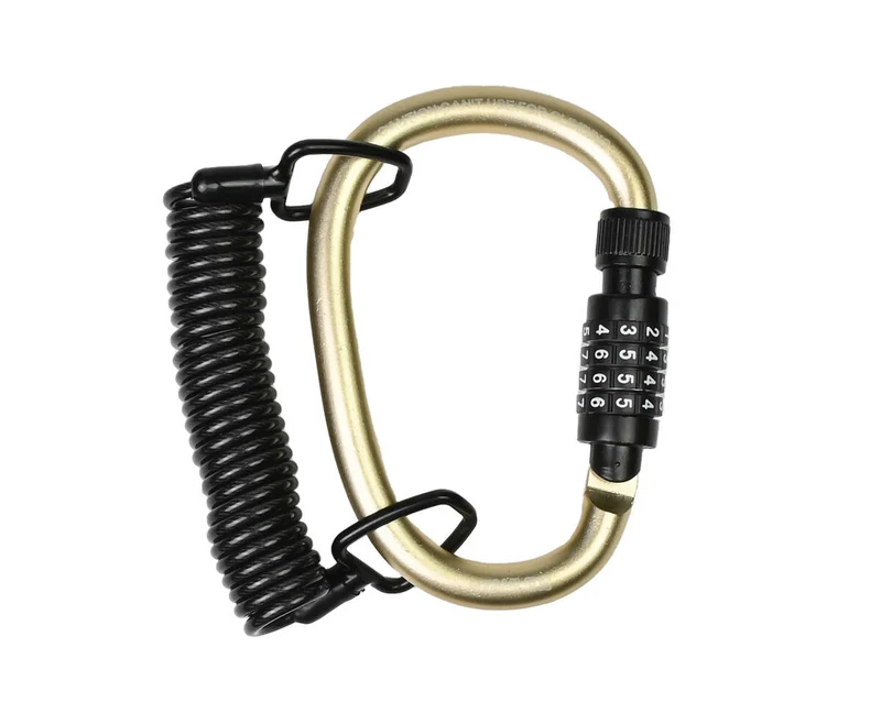 Kabel-Karabiner-Zahlenschloss 4x1800mm - Zur Sicherung von Fahrrädern und Taschen