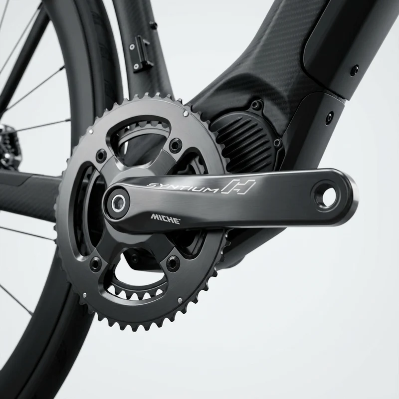 Miche Syntium H ISIS Kurbel-Set 165 mm E-Bike - Geschmiedet & ultraleicht 458g