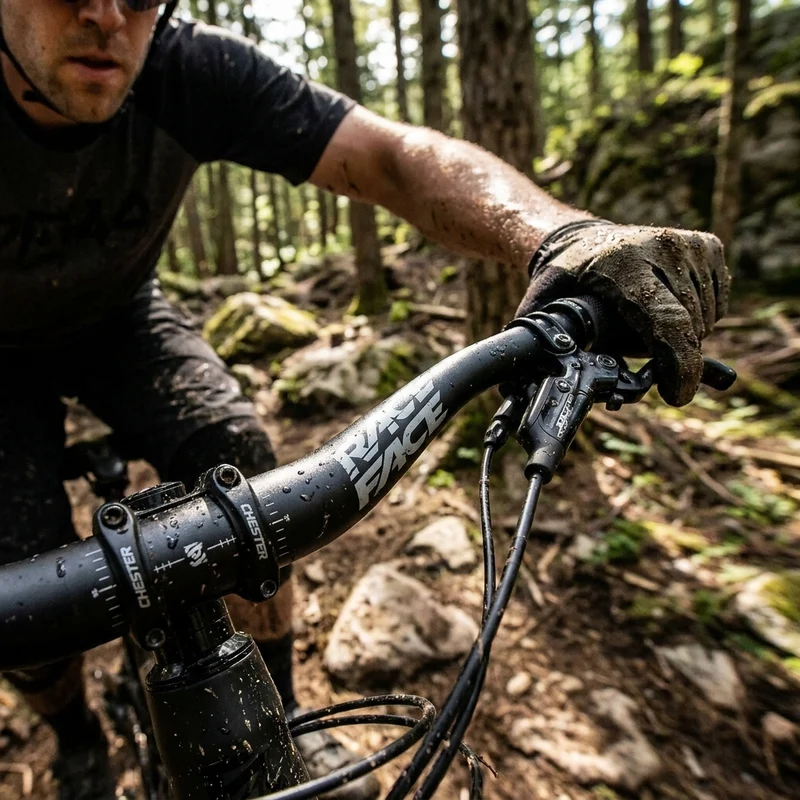 Race Face Chester Riser Lenker, 35.0, 780x35mm, schwarz - Kontrolle und Stabilität im Trail