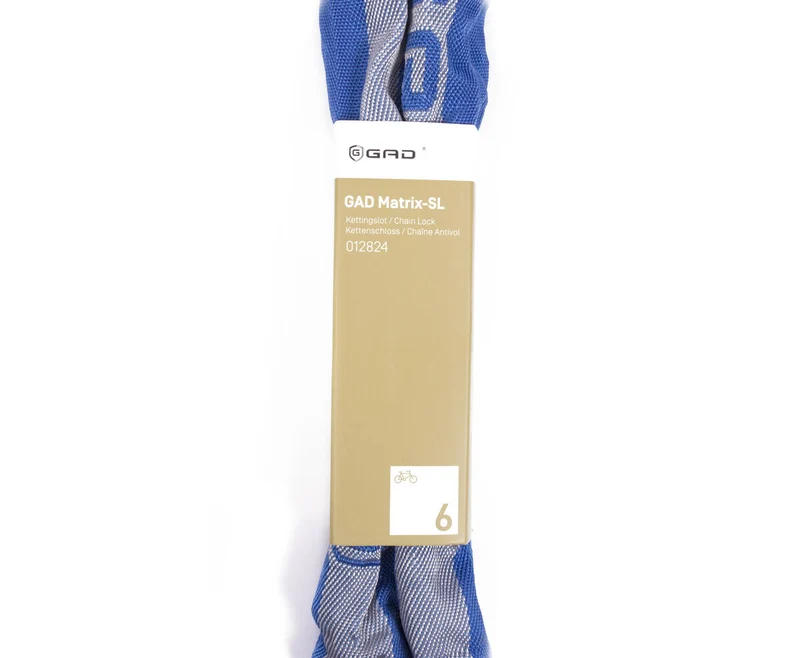 Kettenschloss 7x1100mm Blau - Gehärteter Stahl, Sicherheitsstufe 6