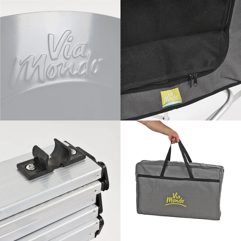 Camping Küche "Maxi" klappbar in Transporttasche, Windschutz, 30 Kg belastbar