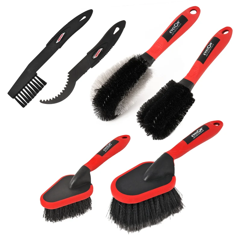 Fahrrad Reinigungs Bürsten Set "Brush Kit" 6 tlg Zahnkranz, Detail, Soft Bürste