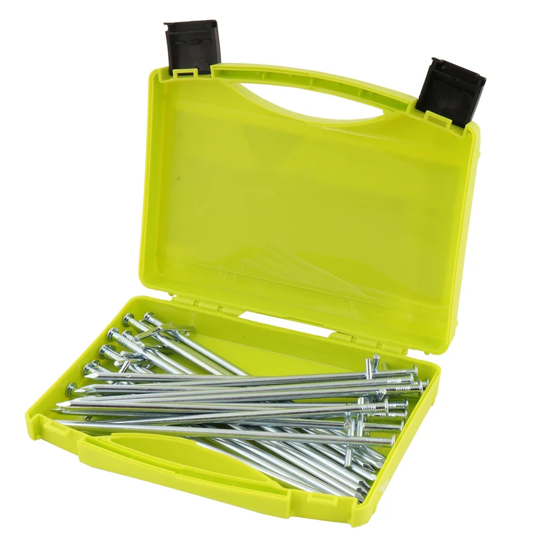 Heringe "Rock" 20er Set in Transportbox 20 cm 6,5 mm für Hartboden, Steinboden