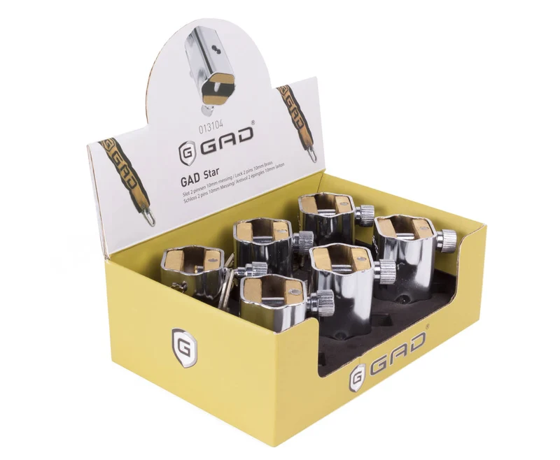 GAD-Star Schloss 10 mm Messing – Sicherheit für Fahrrad/Schuppen