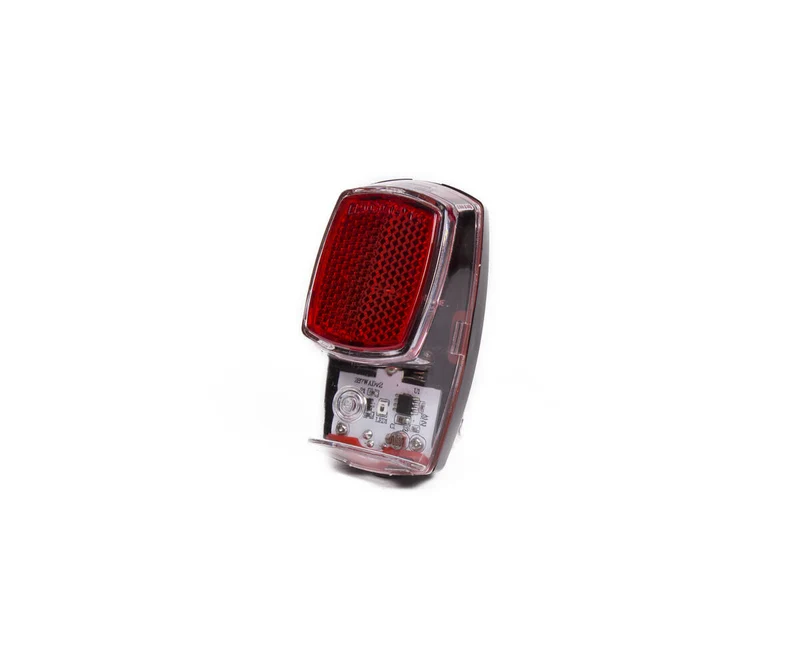 Fahrradrücklicht LED, 1x LED, 2 Modi, inkl. AAA-Batterien, sicher.