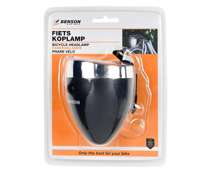 Fahrradscheinwerfer 3 LED Schwarz, Gabelmontage, 3x AAA, Stilvolle Beleuchtung