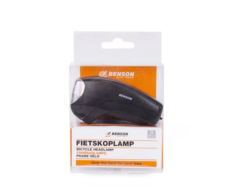 Fahrrad-Frontleuchte 5 LED schwarz, wasserdicht, für Ø22,2-Ø25,4 mm Lenker